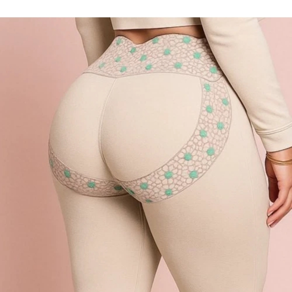 JUST'LOVE Athletic Thickened Fleece Leggings Flared Push Up Sculpt Blue Various